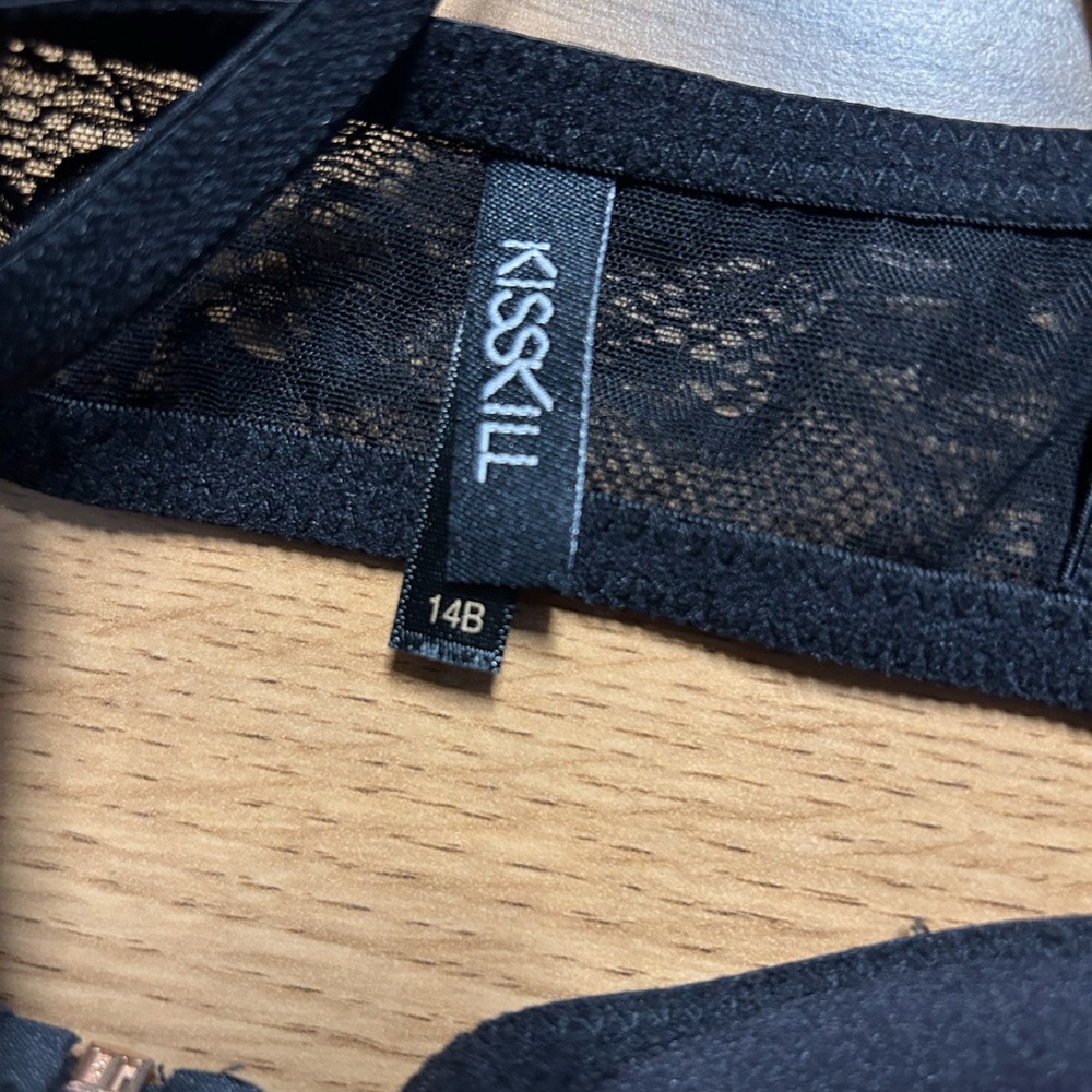 Kiss Kill (Australian brand) Purple and Black Women's Lingerie Set - Picture 2 of 4